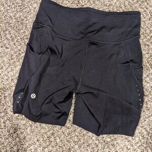 Lululemon - NEW - Fast and Free High-Rise Short 6" 5 Pocket - Sz. 8 BLK